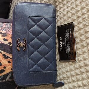 ⚡ FLASH SALE - CHANEL Mademoiselle Matelasse Lambskin Zip Around Wallet